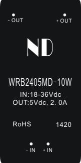 24V转5V2A隔离稳压开关电源,WRB2405MD-10W批发价